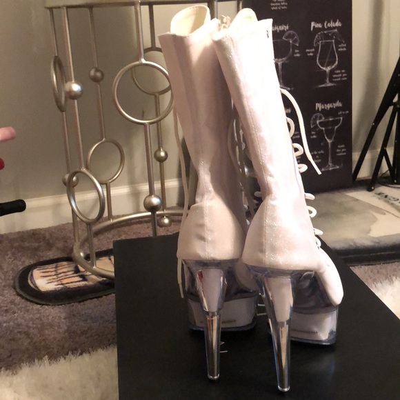 Glitter Iridescent Platform Boot - Picture 4 of 10